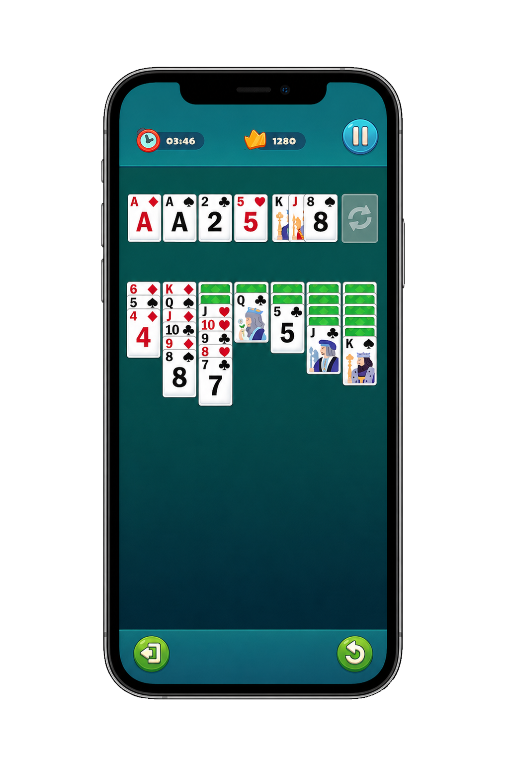 Solitaire menu